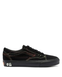 schwarze Segeltuch niedrige Sneakers von Vans