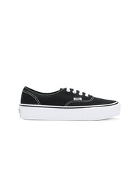 schwarze Segeltuch niedrige Sneakers von Vans