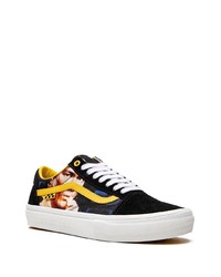 schwarze Segeltuch niedrige Sneakers von Vans