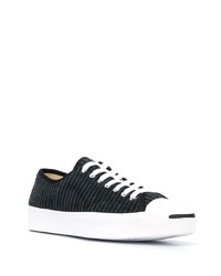 schwarze Segeltuch niedrige Sneakers von Converse