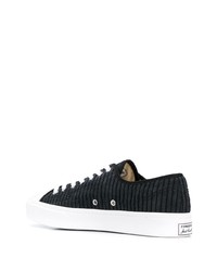 schwarze Segeltuch niedrige Sneakers von Converse