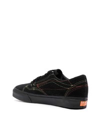 schwarze Segeltuch niedrige Sneakers von Vans