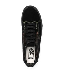 schwarze Segeltuch niedrige Sneakers von Vans