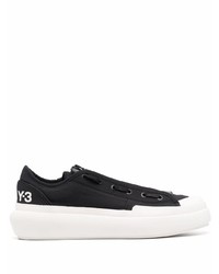 schwarze Segeltuch niedrige Sneakers von Y-3