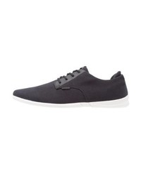 schwarze Segeltuch niedrige Sneakers von YOURTURN