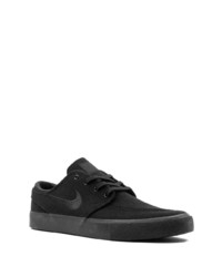 schwarze Segeltuch niedrige Sneakers von Nike