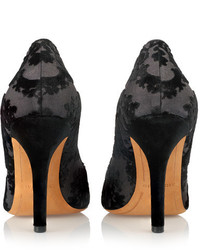 schwarze Segeltuch Pumps von Givenchy