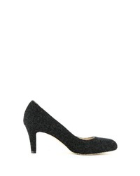 schwarze Segeltuch Pumps von Evita