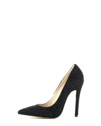 schwarze Segeltuch Pumps von Evita