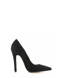 schwarze Segeltuch Pumps von Evita