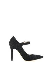 schwarze Segeltuch Pumps von Evita