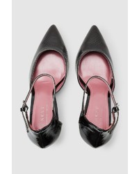 schwarze Segeltuch Pumps von NEXT