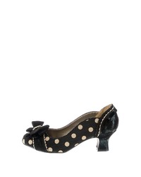 schwarze Segeltuch Pumps von Ruby Shoo