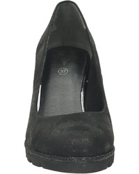 schwarze Segeltuch Pumps von Venturini