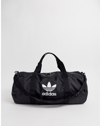 schwarze Segeltuch Reisetasche von adidas Originals