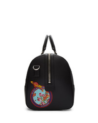 schwarze Segeltuch Reisetasche von Gucci