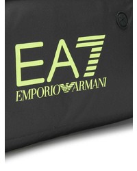 schwarze Segeltuch Reisetasche von Ea7 Emporio Armani