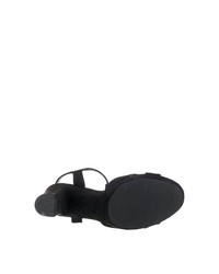 schwarze Segeltuch Sandaletten von Bullboxer