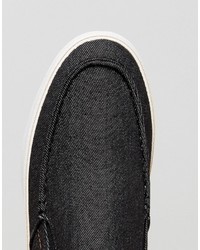 schwarze Segeltuch Slipper von Call it SPRING