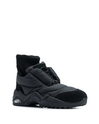 schwarze Segeltuch Sportschuhe von Maison Margiela