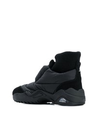 schwarze Segeltuch Sportschuhe von Maison Margiela