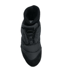 schwarze Segeltuch Sportschuhe von Maison Margiela