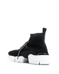 schwarze Segeltuch Sportschuhe von Givenchy