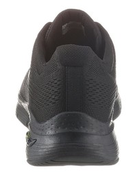 schwarze Segeltuch Sportschuhe von Skechers