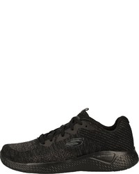 schwarze Segeltuch Sportschuhe von Skechers