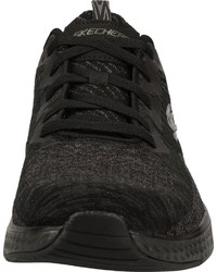 schwarze Segeltuch Sportschuhe von Skechers