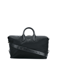 schwarze Segeltuch Sporttasche von Alexander McQueen