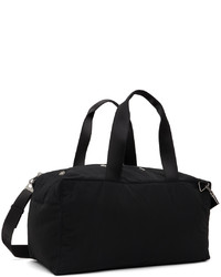 schwarze Segeltuch Sporttasche von Bottega Veneta