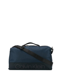 schwarze Segeltuch Sporttasche von Calvin Klein
