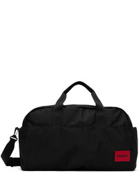 schwarze Segeltuch Sporttasche von Hugo