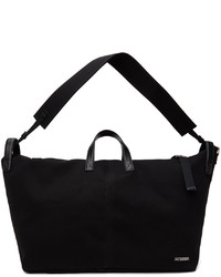 schwarze Segeltuch Sporttasche von Jacquemus