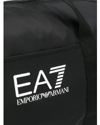 schwarze Segeltuch Sporttasche von Ea7 Emporio Armani