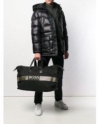 schwarze Segeltuch Sporttasche von BOSS HUGO BOSS