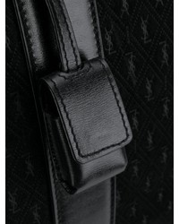 schwarze Segeltuch Sporttasche von Saint Laurent