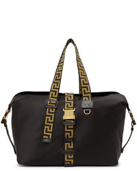 schwarze Segeltuch Sporttasche von Versace