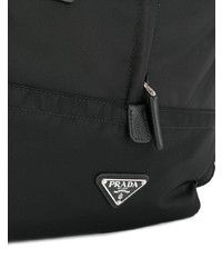 schwarze Segeltuch Sporttasche von Prada