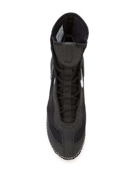 schwarze Segeltuch Stiefeletten von Nike