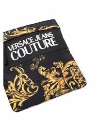 schwarze Segeltuch Umhängetasche von VERSACE JEANS COUTURE