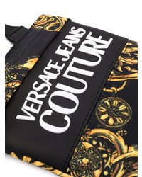 schwarze Segeltuch Umhängetasche von VERSACE JEANS COUTURE