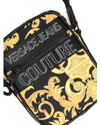 schwarze Segeltuch Umhängetasche von VERSACE JEANS COUTURE