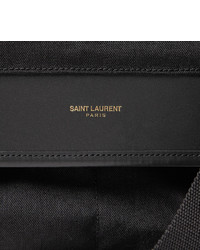 schwarze Segeltuch Umhängetasche von Saint Laurent