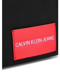 schwarze Segeltuch Umhängetasche von Calvin Klein Jeans