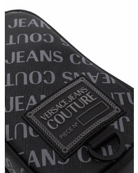 schwarze Segeltuch Umhängetasche von VERSACE JEANS COUTURE