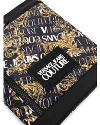 schwarze Segeltuch Umhängetasche von VERSACE JEANS COUTURE