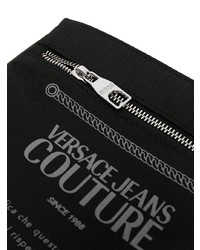 schwarze Segeltuch Umhängetasche von VERSACE JEANS COUTURE