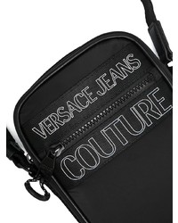 schwarze Segeltuch Umhängetasche von VERSACE JEANS COUTURE